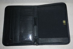Prilosec Drug Pharmaceutical Advertising Logo Leeds Leather Padfolio Notebook