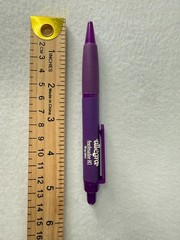 Allegra DRUG REP eye-catching chunky pen – RAISED LOGO – Collectible NON WORKING