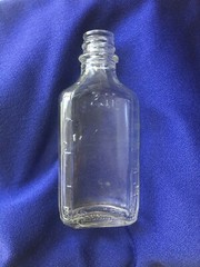 3ii 2oz Vintage Glass Old 1940s MEDICINE PHARMACY BOTTLE, Ephemera