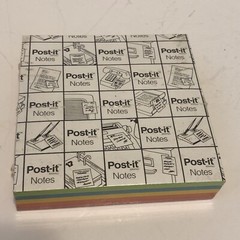 Rainbow Colors Post It Paper Sticky Note Pad Vintage Pepcid Drug Advertising