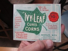 1900s IVY LEAF CORN CURE Paper Envelope CANNABIS Indian HEMP Apothecary PHARMACY