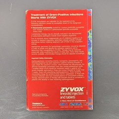 Drug Rep Pharmaceutical Advertising 2002 Note Pad Sticky Pad Promo Info Zyvox