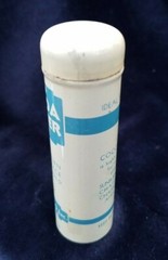 Old Advertising Medicine Tin USP Pure Cocoa Butter Woltra Co NY Push Dispenser
