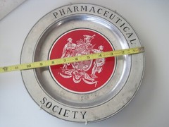 Pharmaceutical Society Wilton Pewter Plate 11″