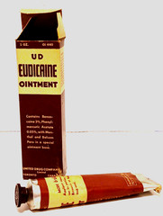 Vintage Pharmacy United Drug Eudicaine Ointment Tube/Box Not For Use