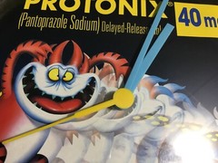Protonix Wall Clock Pharmaceutical Collectible Drug Rep Janssen Ortho Mcneil