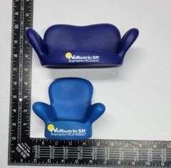 Vintage 1990’s Glaxo Smith Kline Mini Couch Chair Set Pharmaceutical Promo