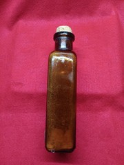 Vintage Collectible Americana Apothecary Bottle Throat Mentholated Tablets