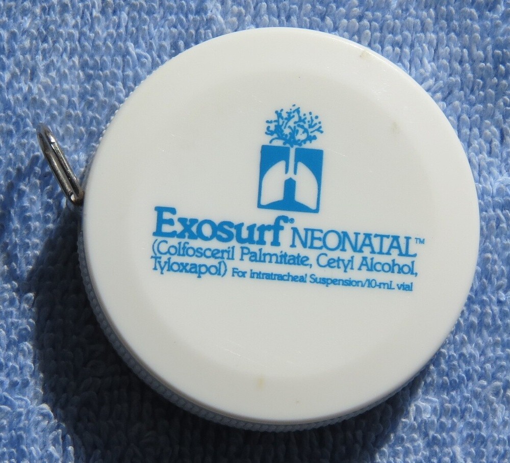 *RARE* Drug Rep Promotional NOS 1990 EXOSURF® NEONATAL Tailor Cloth Tape Measure