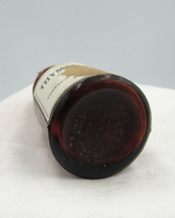 BW – 1890’s Powers Weightman Thymol Powder Philada PA 3 “ Amber Medicine bottle
