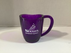 Nexium Purple Acrylic Coffee Cup Mug Transparent Drup Rep Pharmaceutical Promo
