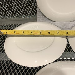 VINTAGE HALL CHINA 4 Piece Salad / Hordherves Plates PHARMACY PHARMACIST RX
