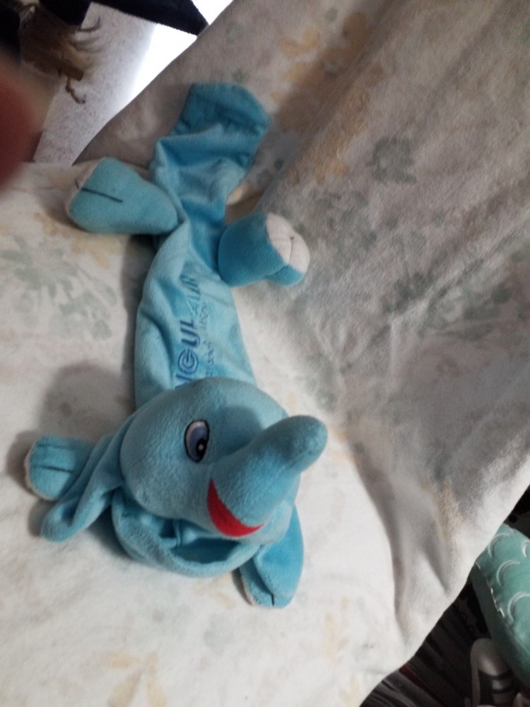 Elephant Singulair 24″ Blue Plush Drug Rep Pharmaceutical Advertising Promo RARE