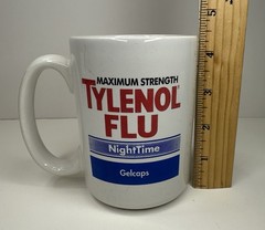 Drug Mug Tylenol Flu Pharmaceutical Pharma Night Time Gelcaps Max Strength VTG
