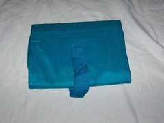 VINTAGE PFIZER DIFLUCAN PROMOTIONAL UTILITY BAG NOTE PAD-PEN CANVAS TEAL BLUE