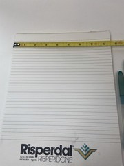 Lot of 2 Risperdal Medical Drug Rep Pharmaceutical Pens White Green And Notepad