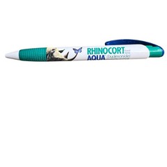 Rhinocort Aqua Budesonide Pharma Promo Pen Rhino Butterfly Graphic Spain Teal