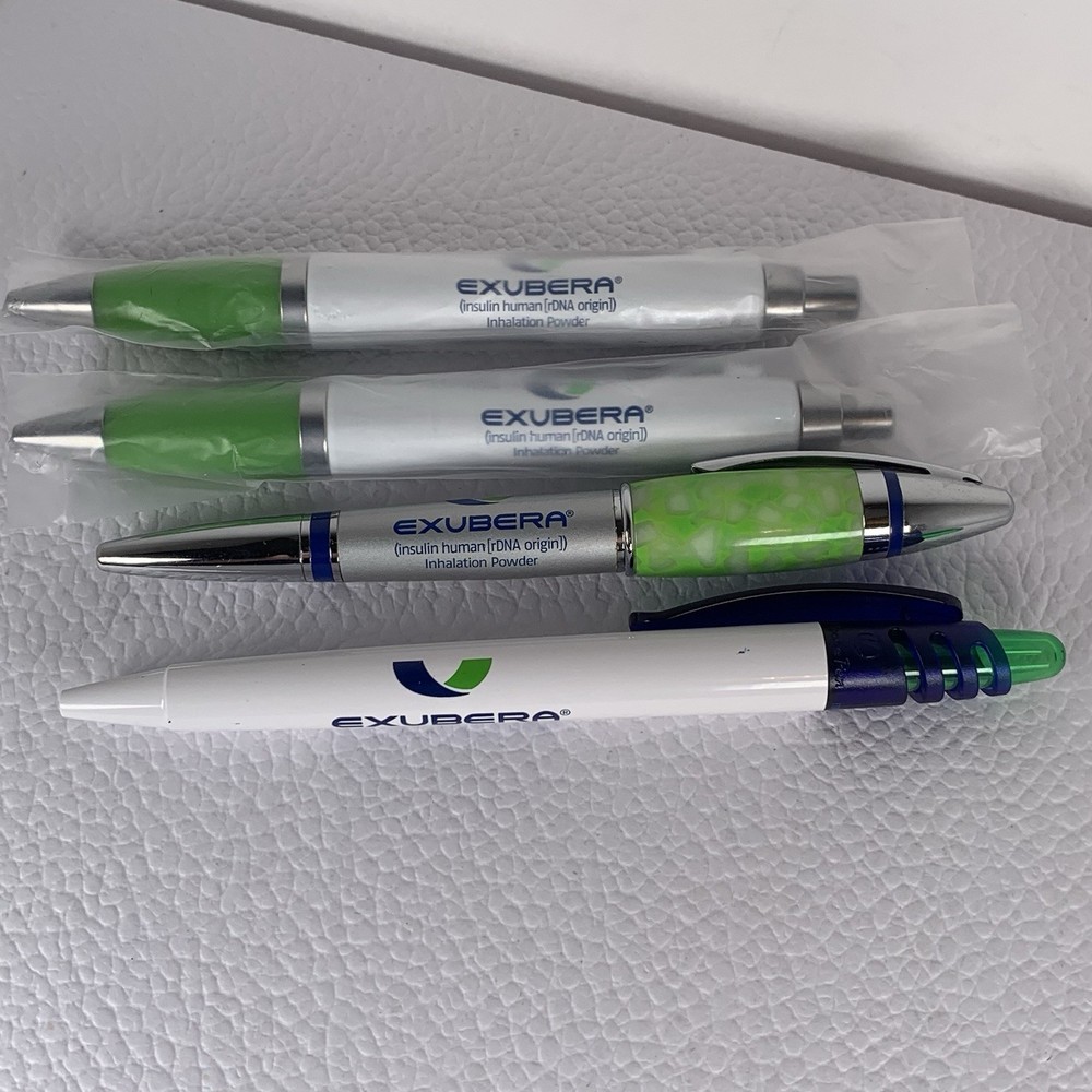 EXUBERA Collectible Heavy Metal Pen Drug Rep Advertising Pharma Original Owner 4