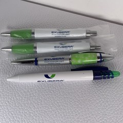 EXUBERA Collectible Heavy Metal Pen Drug Rep Advertising Pharma Original Owner 4