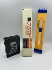 Vintage Pharmaceutical Advertising Lot Screwdriver Set, Pencil Set, Pain Ruler