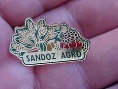 🔴SANDOZ Agro Pharmaceuticals pin LSD Albert Hofmann Logo pin badge🔴