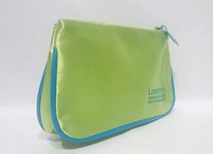 Pharmaceutical Collectible Loestrin 24 Fe Drug Rep Satin Lime Pouch with Zipper