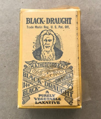 BLACK DRAUGHT VINTAGE 1930’s LAXATIVE BOX, CHATTANOOGA MEDICINE, see below