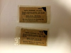 Antique Foot Powder Pouch, 1/5 OZ, Hanson, Westport & Dunning, Inc, Baltimore MD