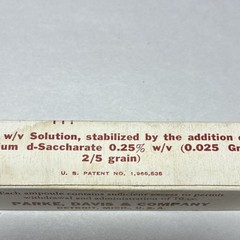 Parke Davis Calcium Gluconate Ampoule 10cc 1g No.239 with Box Detroit MI