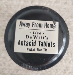 Vintage Original DEWITT’S ANTACID POWDER TIN EMPTY.