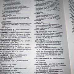 American Drug Index 1977 – Opium, Cocaine