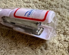 Vintage Nasacort Stapler Pharmaceutical Drug Rep Advertisement