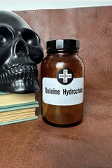 Vintage Apothecary Amber Glass Bottle 5” Merck Pharmacy Medicine Jar Oddities