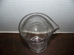 Apothecary Pharmacy Footed Measuring Beaker pharmacy Glass pour spout 8oz 5″