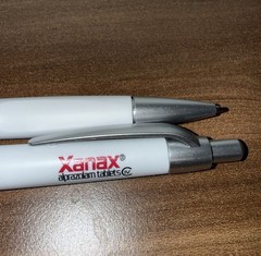 🔥💊 Vintage Xanax Pharmaceutical Promo Pen – Retro Drug Rep Collectibles 💊🔥