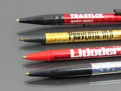 Drug Rep Lot 4 PENS Pharmaceutical Promo Advertising Sparkling & Iridescent Rare