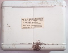 1940’s-50’s Superior Prescription Pill Metal Cabinet NOS With The Original…