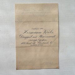 Antique Pharmacy Apothecary Prescription RX 1800s Opium Camphor Tincture Drug