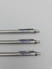ZYRTEC Silver Green Heavy Metal Medical Drug Rep Pen Collectible Lot 4