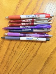 Lot of 7 Pharmaceutical Drug Promo Pens Ultram Isoptin Levaquin Ultracet Rx Rep