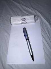 Metal Pfizer Geodon Drug Rep Pharmaceutical Promo Advertising Pen w/ Info Insert