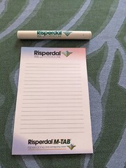 Risperdal Pen Light & Post It Lot Drug Rep Pharmaceutical Promo Risperidone