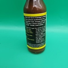 Rare Pharmaceutical Drug Rep Hot Sauce Bottle „Damn The HMO’s“ Habanero 5 Oz