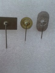 3 PINS-SANDOZ PFARMACEUTICAL-RARE-BADGE