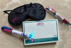 Pharmaceutical Rep Collectible Ad Lot Ambien pen light, pads, pen, mask, book