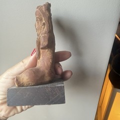 ETRAFON DUAL EMOTIONAL DISTRESS TERRACOTA FIGURE IN GOOD CONDITION