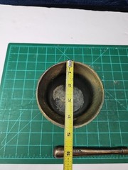 Vintage Brass Coricidin Mortar & Pestle Heavy RARE UNIQUE