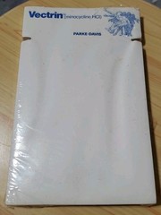 Vtg 1972 Parke-Davis Vectrin Pharmaceutical Notched Note Paper Sealed Dr Office