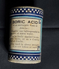 New Old Stock Medicine Container Boric Emlet Winebrenner Co Harrisburg PA