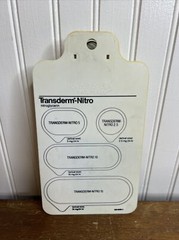 Vintage Human Heart Clip Board Transderm Nitro Advertising Medical J. Netter